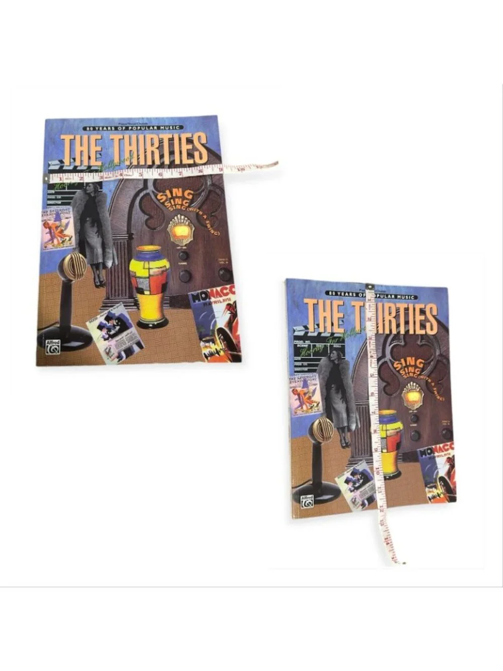 THE THIRTIES, 80 YEARS OF POPULAR MUSIC SHEET MUSIC BOOK